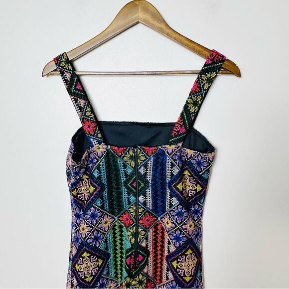 Bandit & the Babe Bermuda Patchwork Mini Dress Women’s Size Small Multicolor - Picture 8 of 12